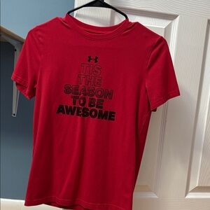 Under Armour Festive Red Tee